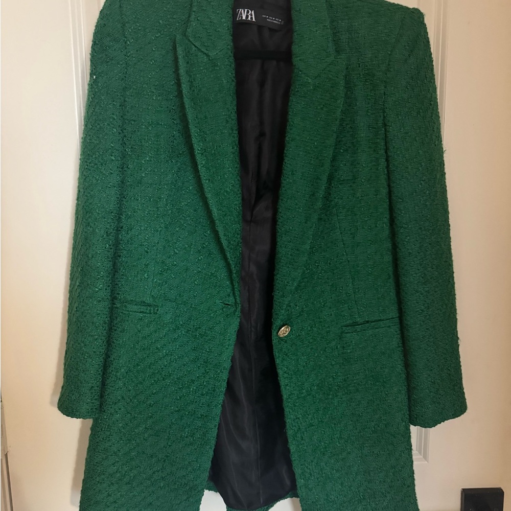Zara Green Blazer for Women